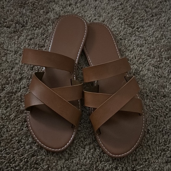 Brown Strappy Sandals, Shein - Picture 2 of 2